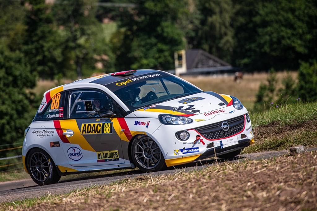 Lasse M. Sørensen og Karsten Isaksen fik torsdag en god start på Rallye Deutschland.
(Foto: Honza Fronek)